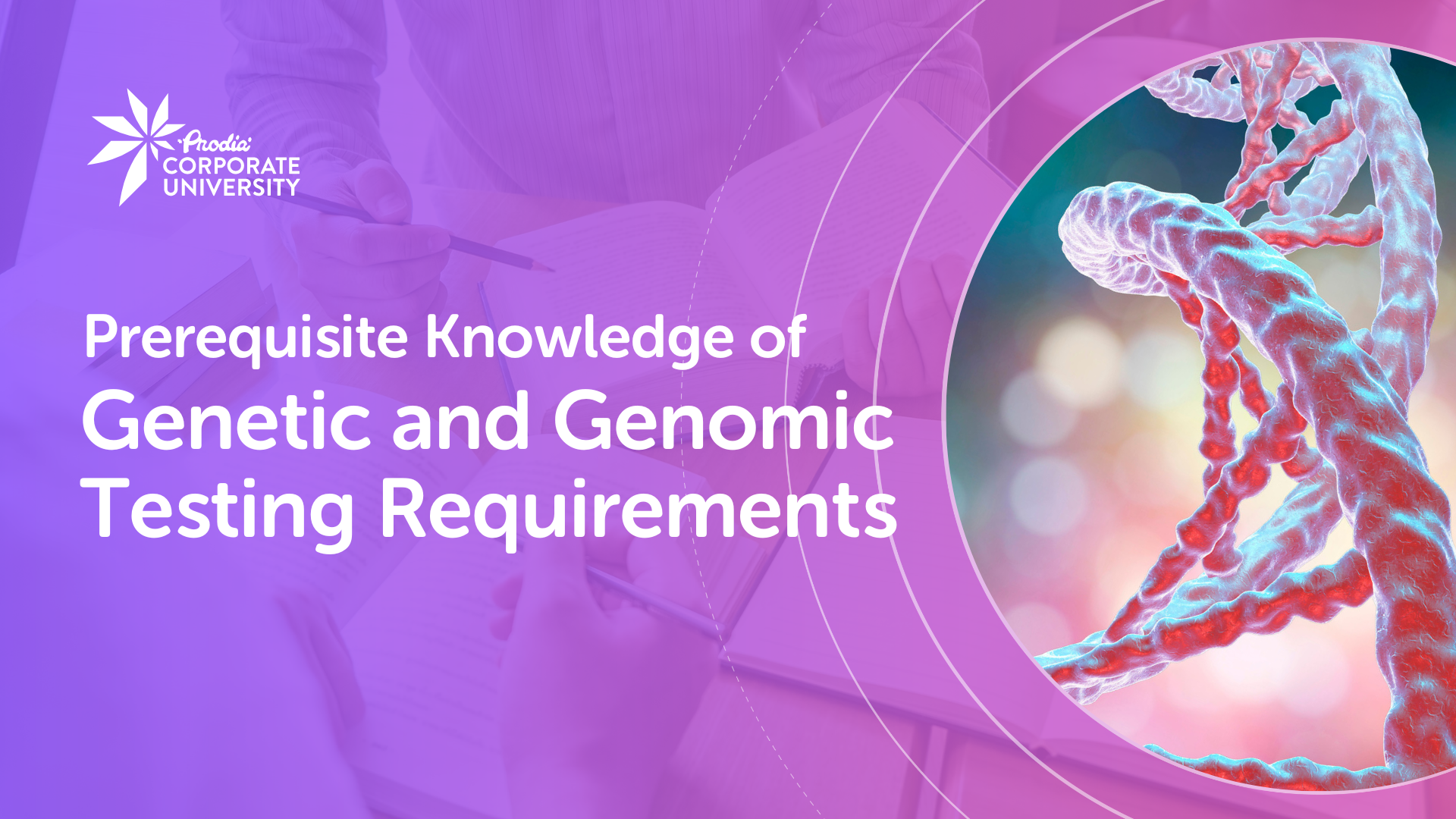Prerequisite Knowledge of Genetic and Genomic Testing Requirements
