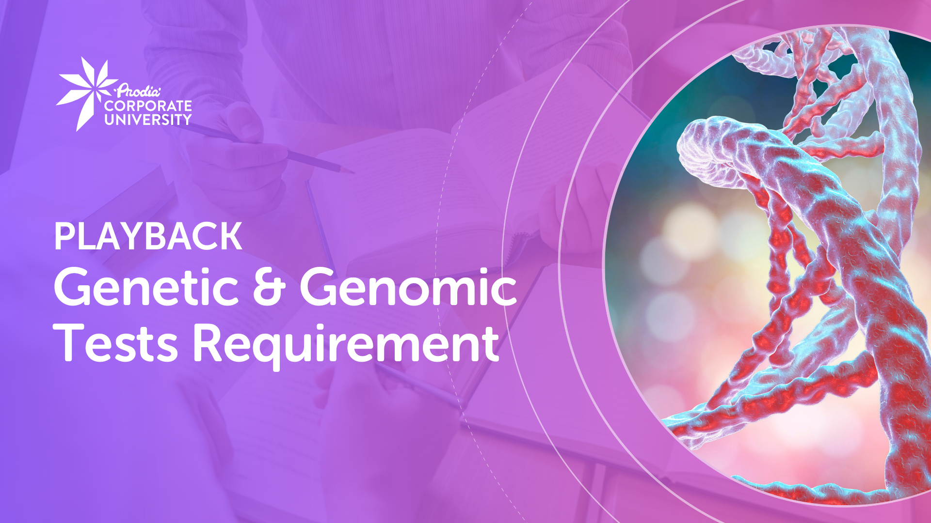 Workshop Genetic & Genomic Tests Requirement